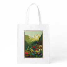 Plantes du sac réutilisable de région alpine