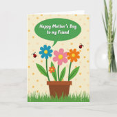 Plantes en pot Chevron Carte Joyeuse (Devant)
