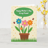 Plantes en pot Chevron Carte Joyeuse (Fleur jaune)