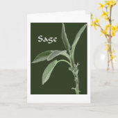 Plantes magiques - carte sage (Fleur jaune)