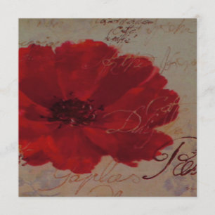 Plantes Rouges ~ Invitations