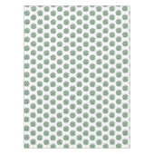 Plantes succulentes vertes sur nappe blanche (Devant)