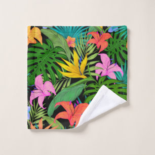 Plantes tropicales et fleurs colorées