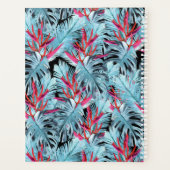 Plantes tropicaux rouges et bleus (Dos)