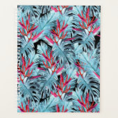 Plantes tropicaux rouges et bleus (Devant)