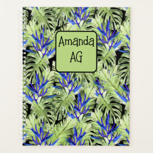 Plantes tropicaux verts et bleus