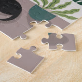 Plantes verts, monstère et puzzle d'art de chat no (Côté)