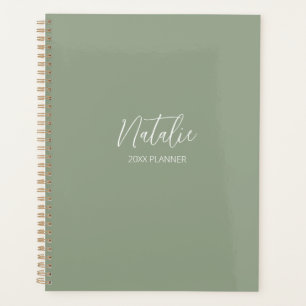 Planteur de monogramme vert olive