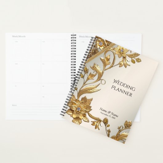 Planteur Floral Feuille Golden Wavy (Devant avec enveloppe)