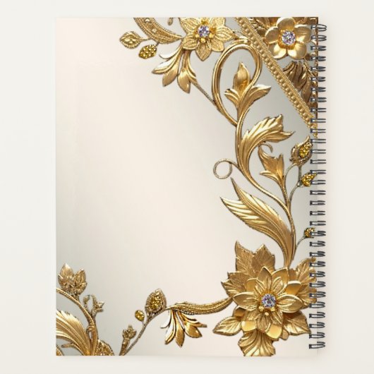 Planteur Floral Feuille Golden Wavy (Dos)