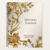 Planteur Floral Feuille Golden Wavy (Devant)