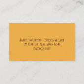 Plantgoed op de schenker voor eigen gebruik visitekaartje (Achterkant)