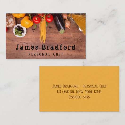 Plantgoed op de schenker voor eigen gebruik visitekaartje (Voorkant / Achterkant)