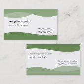 Plantilla Tarjeta de visita ondas de agua E1G Visitekaartje (Voorkant / Achterkant)