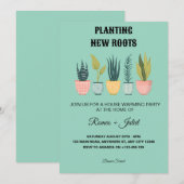 Planting New Roots Homewarming Invitation (Devant / Derrière)