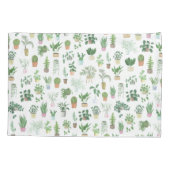 Plantita House Planten and Pots Pattern Kussensloop (Achterkant)