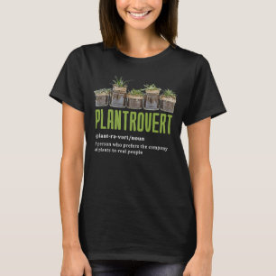 Plantrovert Pot Head Succulente Planten Plant Gard T-shirt