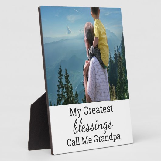 Plaque 8X10 Personnalisée Pour Grand-Père (Côté)