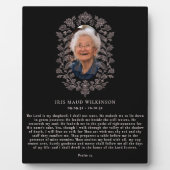 Plaque à la mémoire du Psaume 23 (Devant)