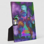Plaque à plateau "Whimsical Snowman" avec Easel (Côté)