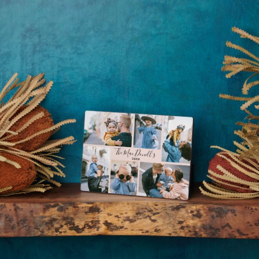 Plaque à six photos moderne (Côté)