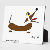 Plaque Abstraite de chien d'égout (Côté)