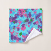 Plaque Abstraite de sirène (Gant de toilette)