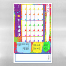 Calendrier mensuel réutilisable (espagnol)