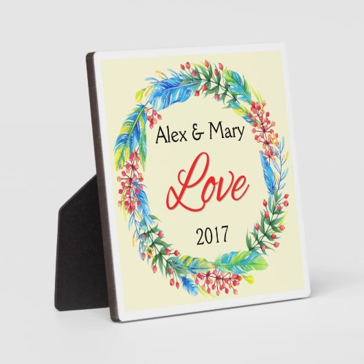 Plaque Amour de couple (Recto)