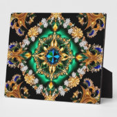 Plaque aux couleurs brésiliennes Design moderne (Côté)