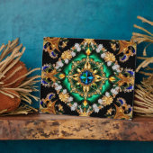 Plaque aux couleurs brésiliennes Design moderne (Côté)