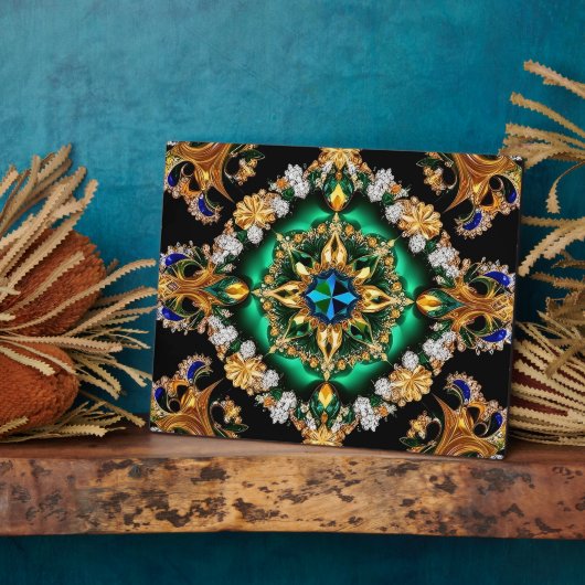 Plaque aux couleurs brésiliennes Design moderne (Côté)