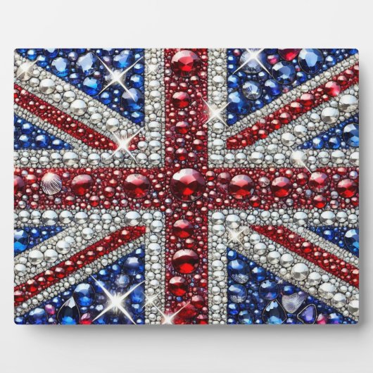 Plaque aux couleurs britanniques Design moderne (Devant)