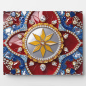 Plaque aux couleurs colombiennes Design moderne (Devant)