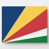 Plaque aux couleurs des Seychelles Design moderne (Devant)