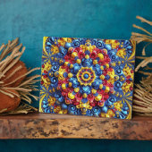 Plaque aux couleurs roumaines Design moderne (Côté)