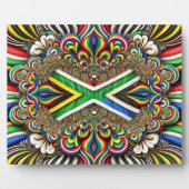 Plaque aux couleurs sud-africaines Design moderne (Devant)