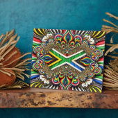 Plaque aux couleurs sud-africaines Design moderne (Côté)