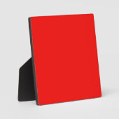 Plaque avec Arrière - plan rouge néon brillant (Recto)