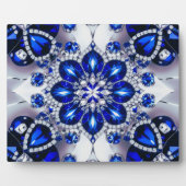 Plaque avec Bleu Blanc Couleurs Design moderne (Devant)