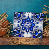 Plaque avec Bleu Blanc Couleurs Design moderne (Côté)