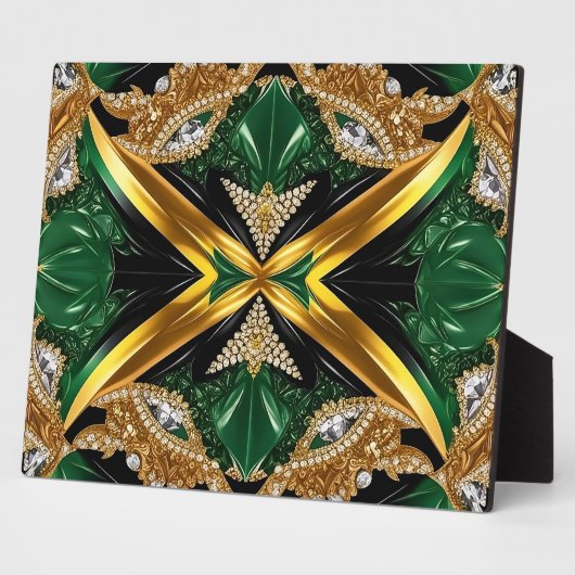 Plaque avec design moderne sud-jamaïcain (Côté)