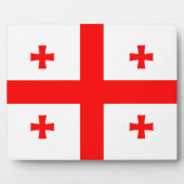 Plaque avec drapeau de la Géorgie (Devant)