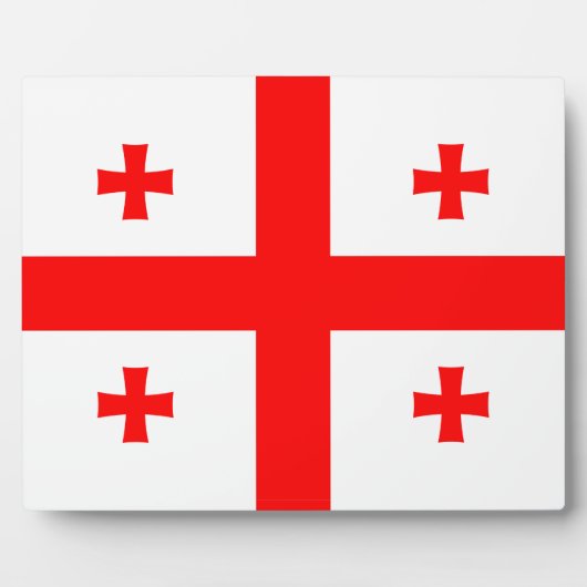 Plaque avec drapeau de la Géorgie (Devant)