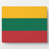 Plaque avec drapeau de Lituanie (Devant)