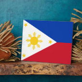 Plaque avec drapeau des Philippines (Côté)