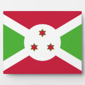 Plaque avec drapeau du Burundi (Devant)