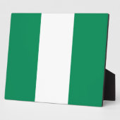 Plaque avec drapeau du Nigeria (Côté)