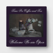 Plaque avec Easle Time pour Café et Thé (Devant)