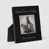 Plaque avec Panier de Vin et de Raisins HSH (Recto)